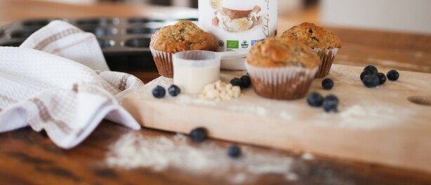 Blauwe bessen muffins | Leuk om met kids te maken!